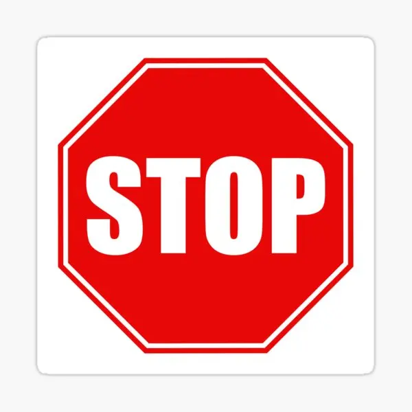 Hands Off Sticker Wall Room Door Table Off-road Car Window Bicycle Helmet Decal