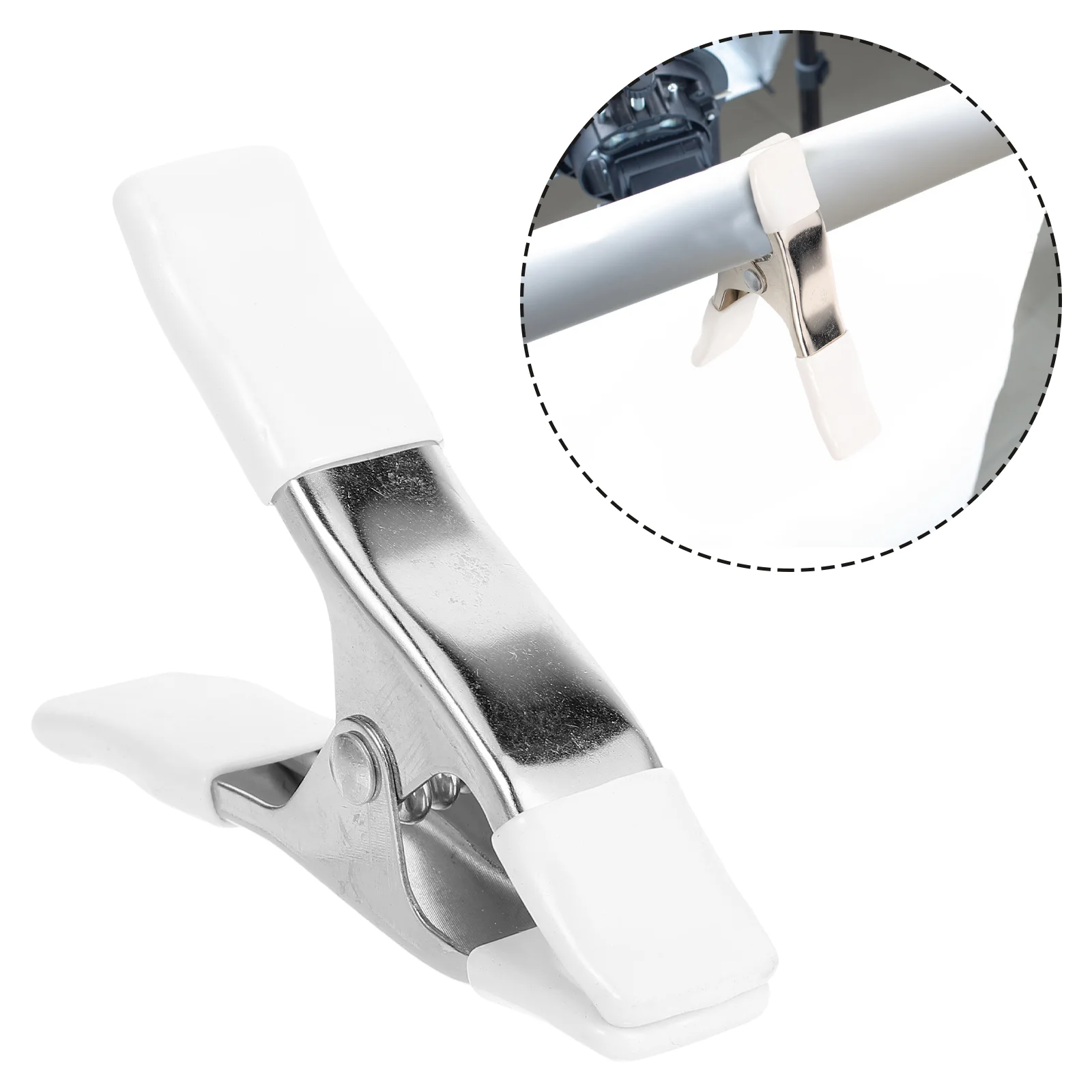 

3 Pcs Spring Clip A-shaped Clamps for Crafts Plant Stands Little Large Clips Heavy Duty Backdrop Chrome Hanging Small