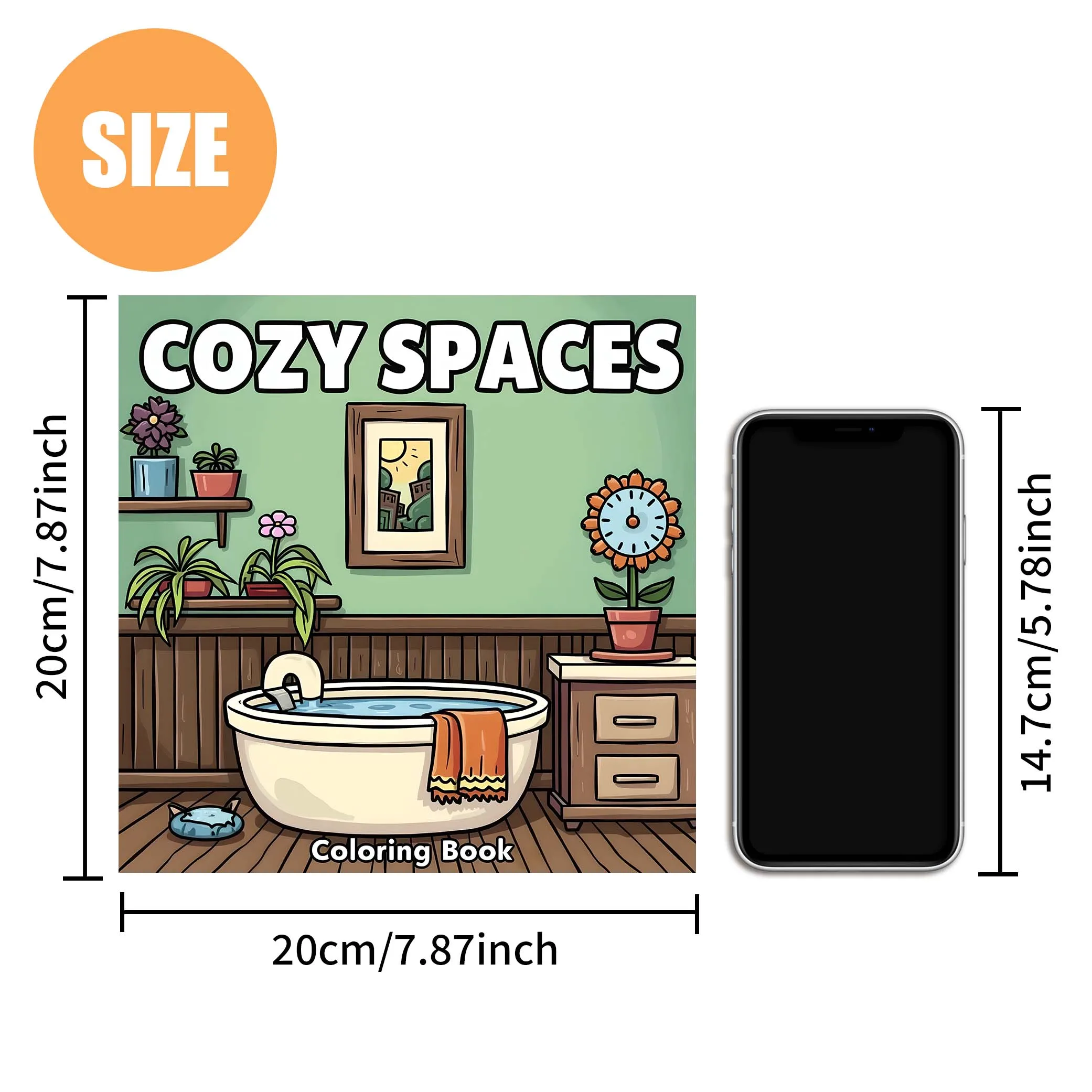 COZY SPACES Bold-easy Patterns Coloring Book for Adults Cute Drawing Book Perfect Gift for Party and Birthday