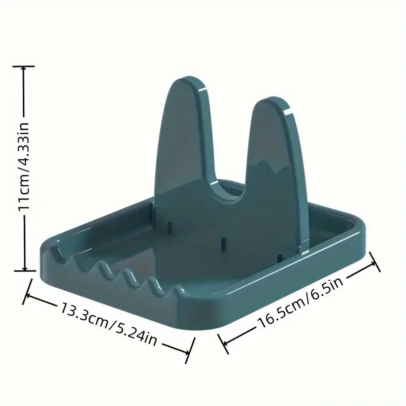 Foldable Pot Iid Rack Plastic Spoon Holder Stand Kitchen Organizer For Fork Patula Rack Pan Cover Shelf Ableware Storage Rack