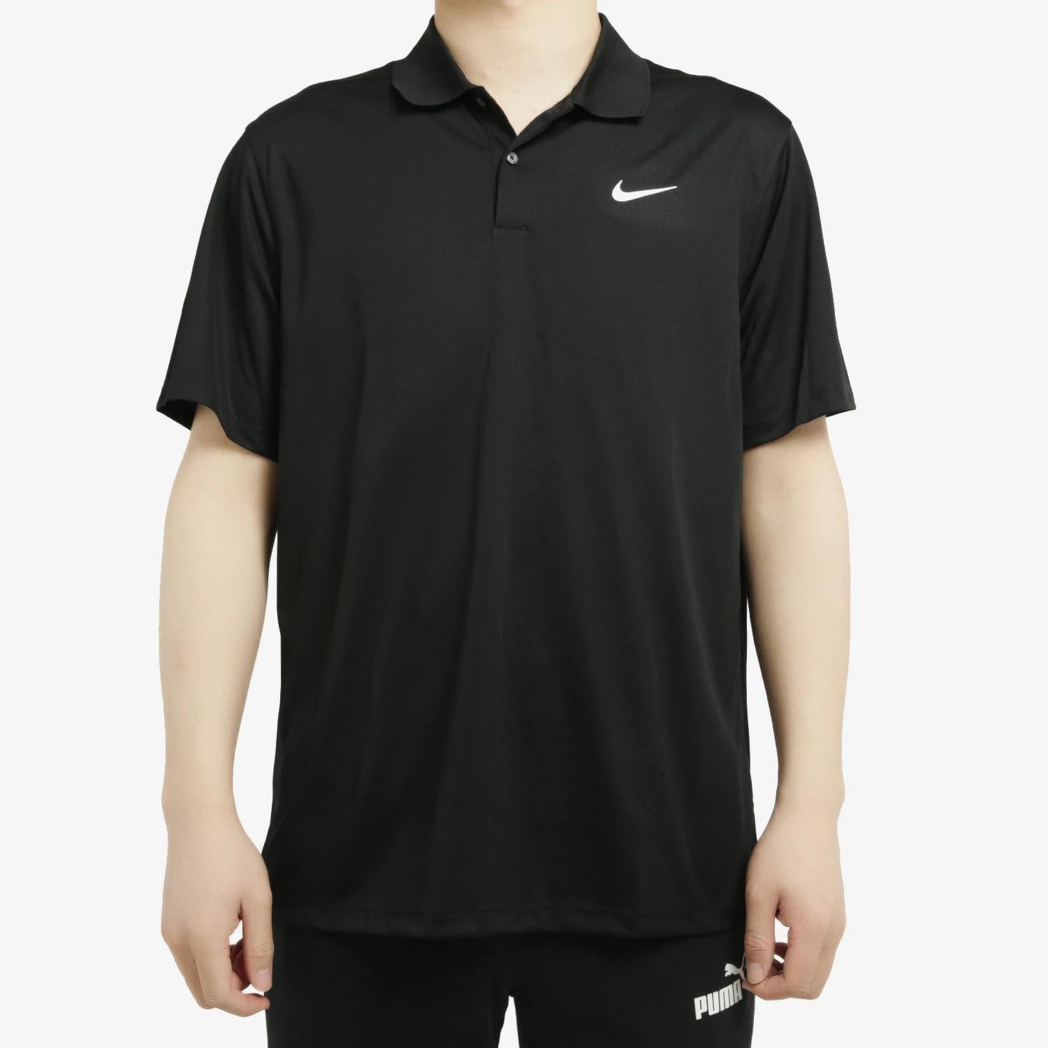 Nike genuine new men's golf solid color fit straight tube polo shirt BV0355-010
