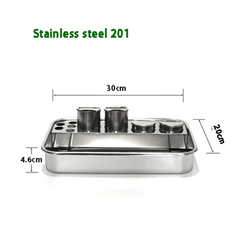 Stainless steel infusion tray Nurse infusion treatment tray Infusion room treatment tray Nursing disinfection dressing change tr