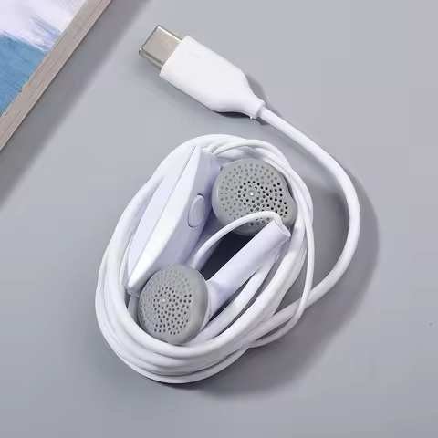 USB Type C Earphone For Samsung A33 A53 A73 A34 A54 M53 A90 A80 A60 S10 S22 S23FE 5G Headset In-ear With Mic Wired Headphones