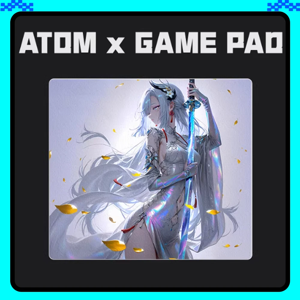 ATOM Resin Gaming Mousepad FPS Speed and Control Mouse Pad Skidproof Waterproof For CSGO APEX Valorant Pc Accessories Gifts