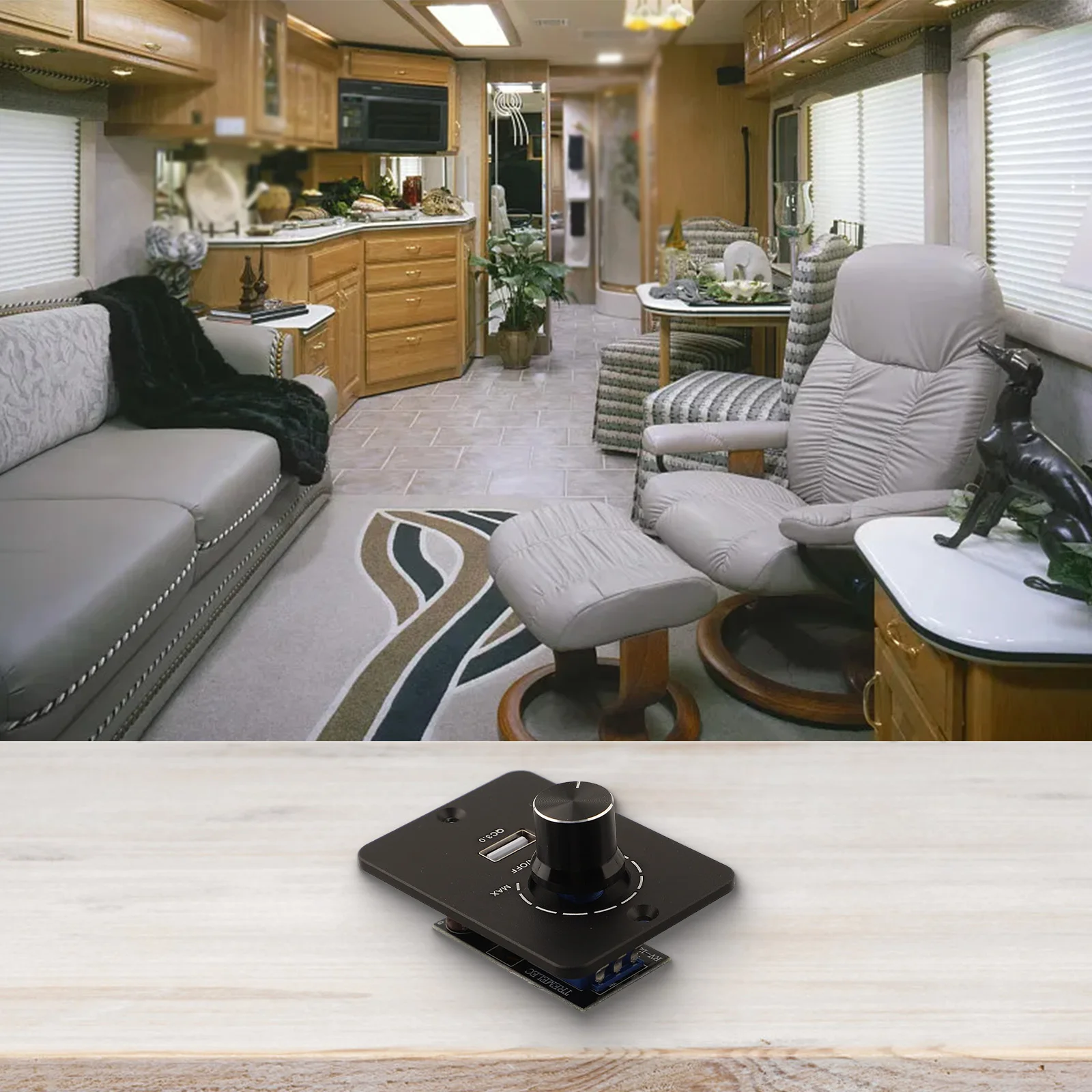 

DC 12 В/24 В RV с одним диммером, 5A ШИМ-выключатель света для кемпера QC 3.0, поставки электрооборудования