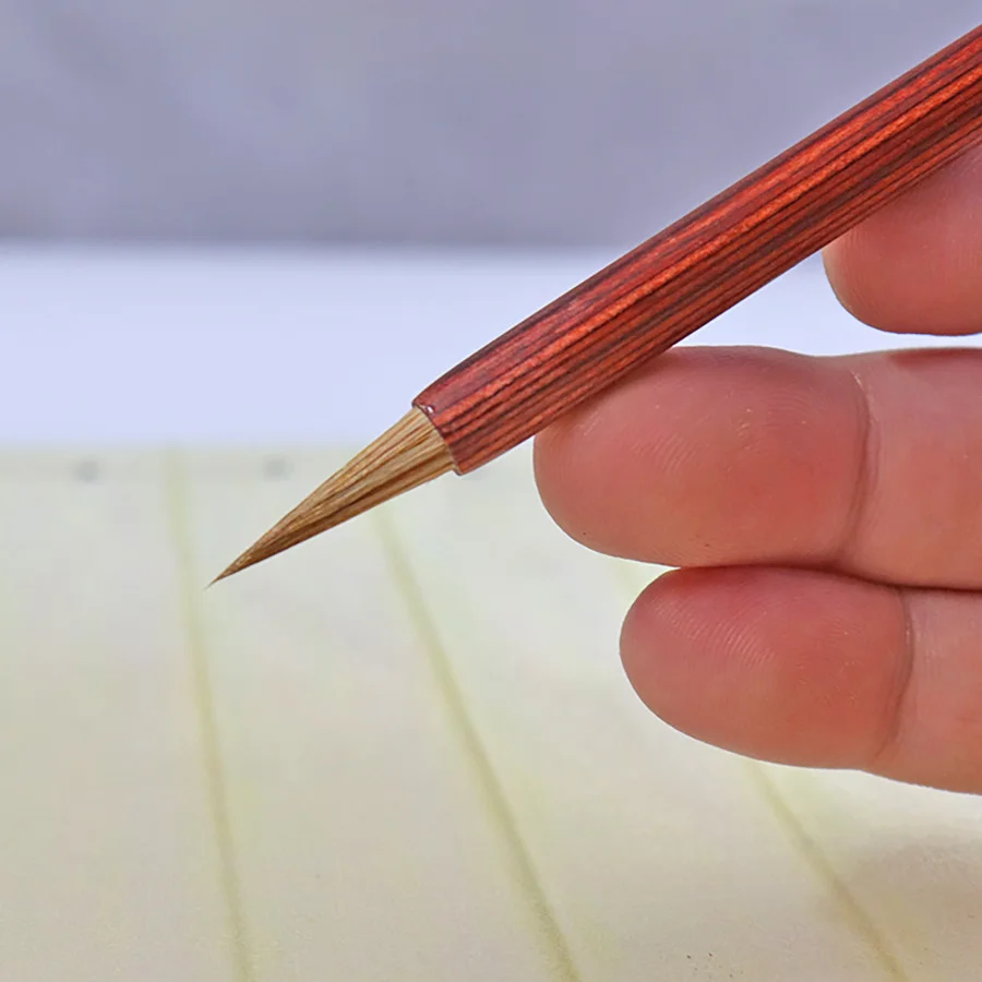 Hochwertige chinesische Pinsel, handgefertigte Kalligrafie-Pinsel, Strichpinsel, Aquarellpinsel, geeignet für alle Arten von Malerei. – Detail 2