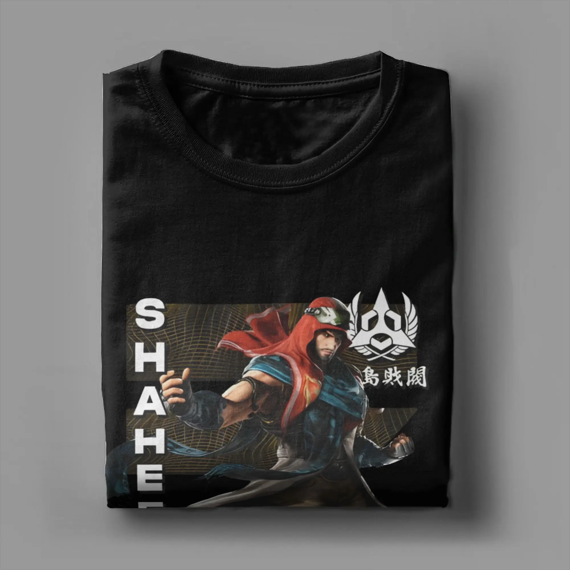 الجدة Shaheen Tekken 8 تي شيرت الرجال القطن قصير الأكمام الألعاب Crewneck الصيف الأعلى المحملة #4