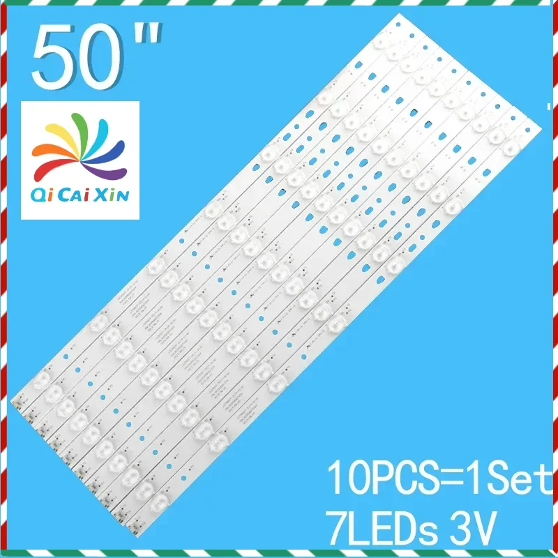 LED backlight strip for LED50A900 LD50U3000 50S510 LED50D7 ZC14 01(B) D50MF7000 LT-50M645 LT-50M640 V500HJ1-PE8 30350007204