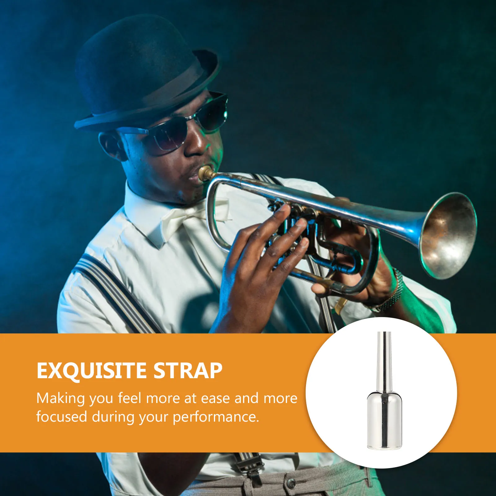 

Silver Plated Trumpet Mouthpiece High Quality Smooth Surface Wear Resistant Musical Instrument Accessory Brass Part