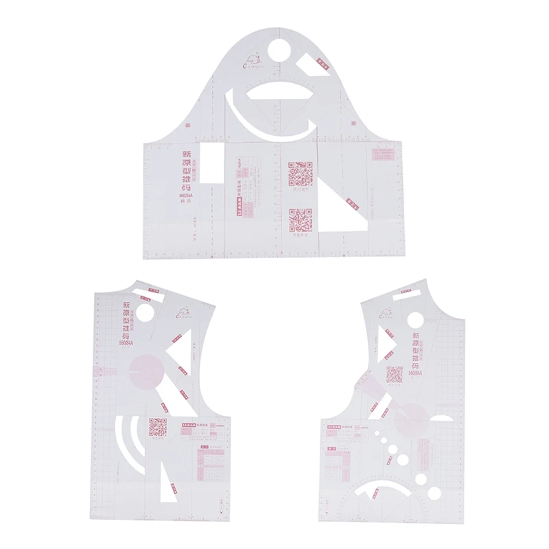 1:1 Fashion Cloth Design Ruler Crop Mold School Student Teaching Apparel Drawing Template Garment Prototype Ruler-A51M