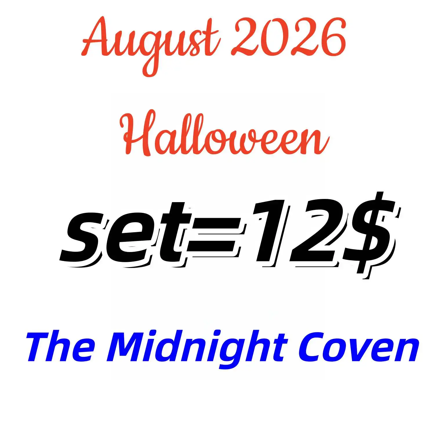 Image of The Midnight Coven August 2026 Halloween Herbst Neue Klarsichtstempel für DIY Scrapbook Basteldekoration Prägeschablonenstempel