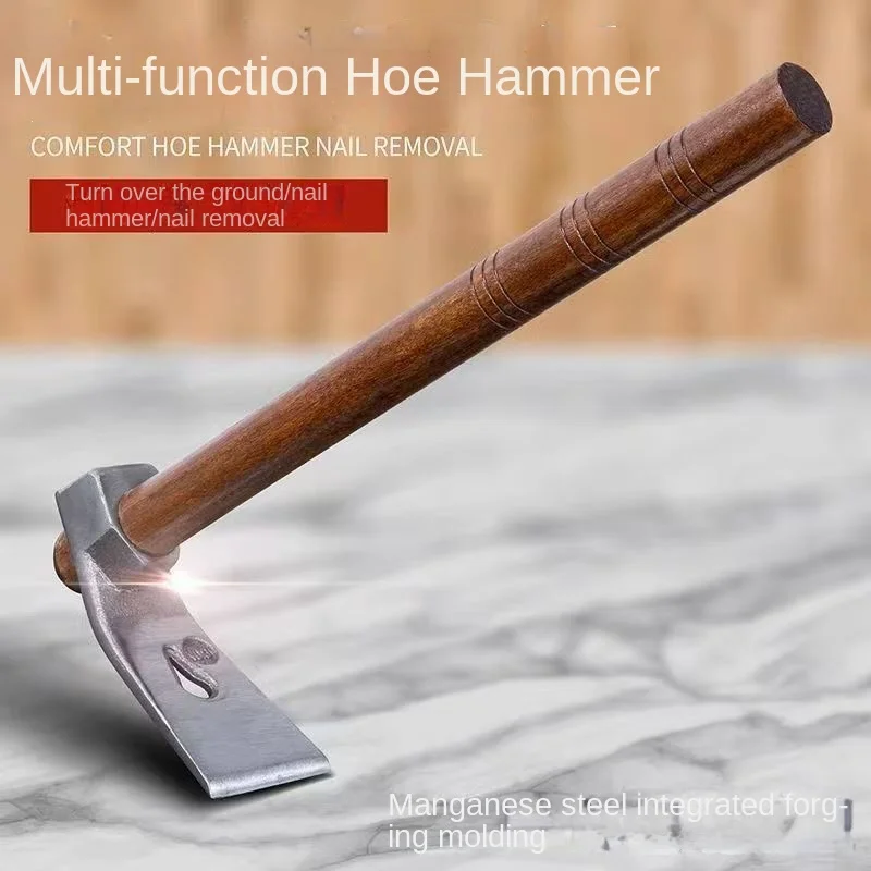 

Small hoe Ice adz hammer adz chisel adz tools digging pickaxe fishing removal weeding bamboo shoots farming tools outdoor hoe