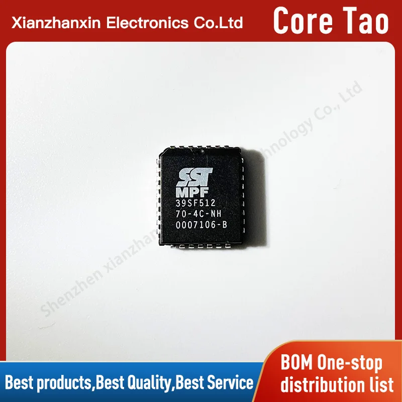 5PCS/LOT SST39SF512-70-4C-NH SST39SF512 39SF512 70-4C-NH PLCC44 Memory chip