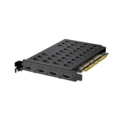 UNISHEEN 4 Channel 2160p OBS Vmix Wirecast Streaming Quad HDMI Broadcast PCI Express UHD Video Capture Card Box