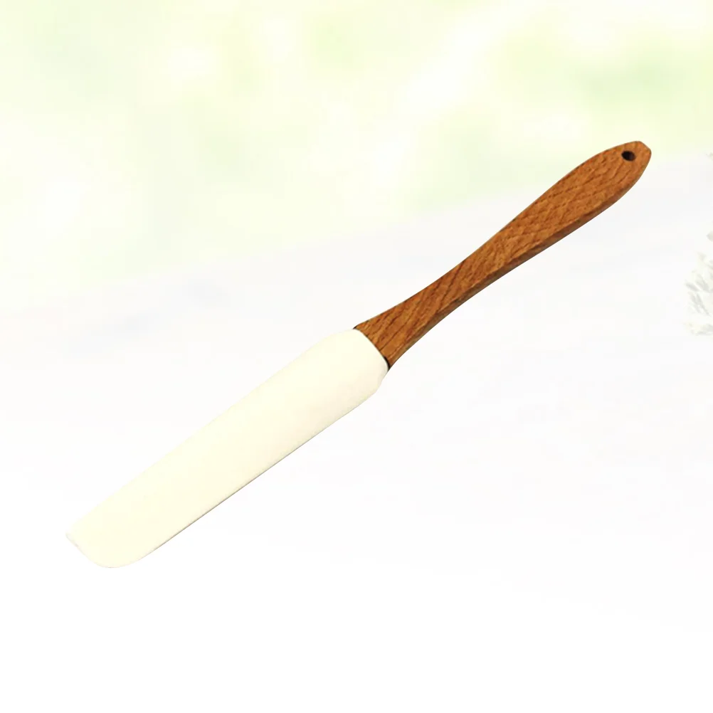 

Silicone Scraper Detachable Wooden Handle Cream Spatula Butter Jam Cake Decorating Tool Smooth Edge Efficient Baking Pastry