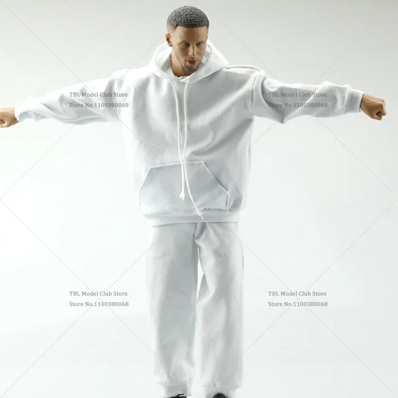 FA012 1/6 سترة أنيقة تحمل شعار لعبة البيسبول سترة رياضية مجموعة فضفاضة السراويل السراويل الملابس مجموعة نموذج ل 12In عادي عمل قوي الشكل #6