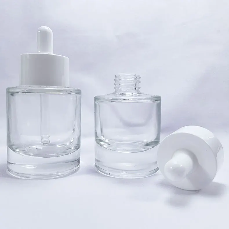 20/30ml/50ml Tropf flasche Klarglas dicker Boden Aroma therapie flüssige Essenz Massage öle Serum pipette Nachfüllung Hautpflege – Detail 1