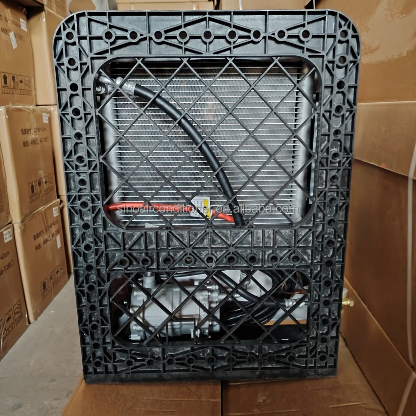 المقصورة سيارة كهربائية تيار مستمر 12 فولت 24 فولت برودة وقوف السيارات مكيف الهواء التيار المتناوب 24 فولت 12 فولت تكييف الهواء للشاحنة #4