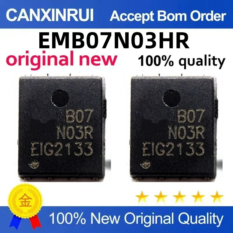 (10-300piezas)New EMB07N03HR Silk Screen B07N03R Patch DFN-8 30V50A MOS FET