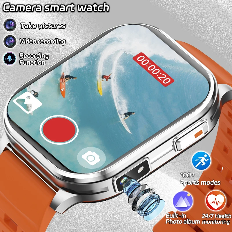 New Smartwatch Men Women With Camera Photos Record Video Bui