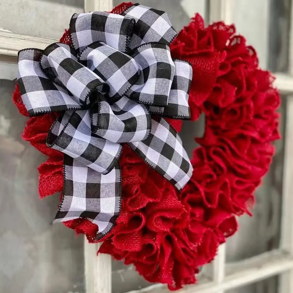 

Shaped Cloth Heart Shaped Wreaths Roses Valentine Valentine'S Heart Hanging Day naments Decor Hanging Wall Wedding Door