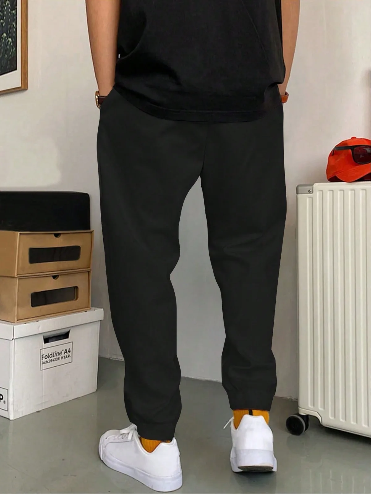 Printed Pattern Casual Sports Long Pants Loose and Well-Fitting Suitable for Both Men and Women Jogging Tapered Pants Sweatpants