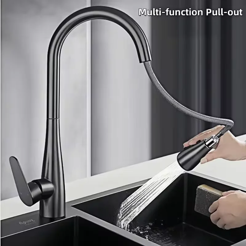 Pull The Kitchen Faucet Sink Waterfall Extendable Faucet Sink Gourmet Single Lever Kitchen Faucet Laundry Pool Mixer Tap