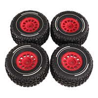 4pcs 65mm Rubber Tire Tyre 12mm 14301 14302 14303 1/14 MJX HYPER GO RC Car Upgrade Parts Accessories