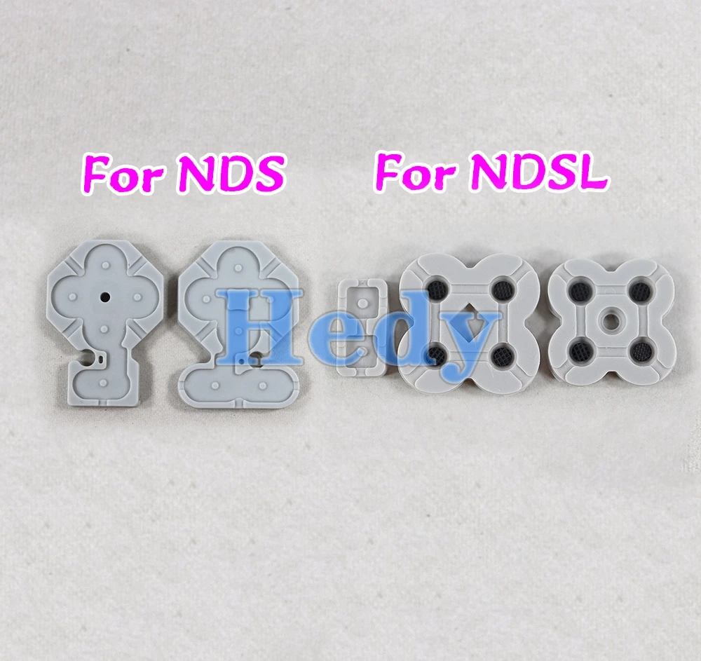 NDS 컨트롤러용 전기 전도성 고무 단추 패드 세트, DS Lite용 NDSL 교체, 5 세트