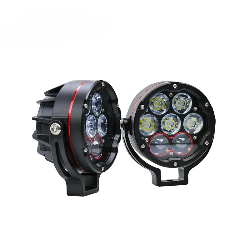 

High Quality Aluminum High Bright Motorcycle LED Spotlight Fog Light Waterproof Wireless Remote Control Auxiliary Light