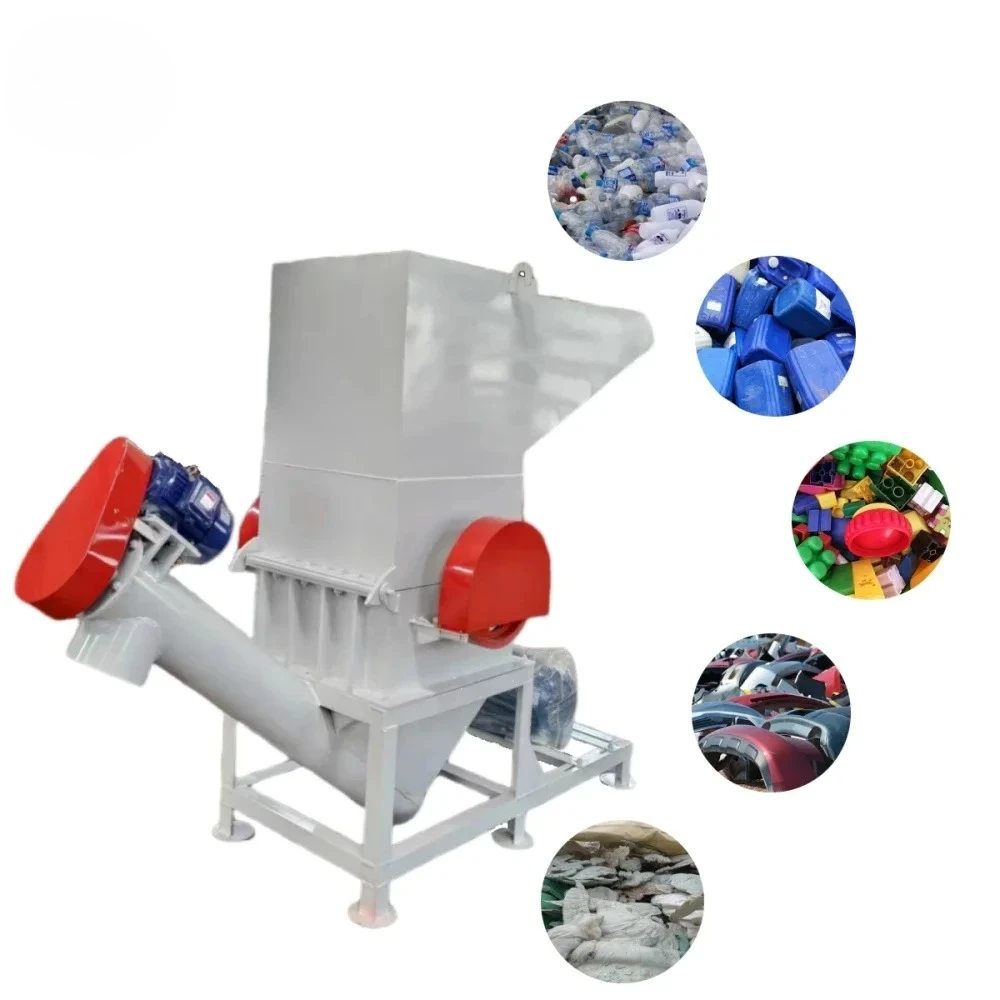 

pe pp pvc pet waste crushing machine plastic industrial shredder 15 claw type plastic recycling machine