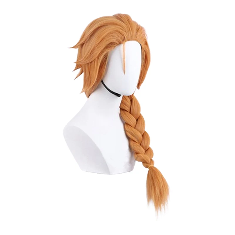 L-email Paróka Szintetikus haja Szólam valorant skye cosplay Paróka 70cm  Szökött színben braids cosplay wigs Gabalyodik Ellenálló Paróka