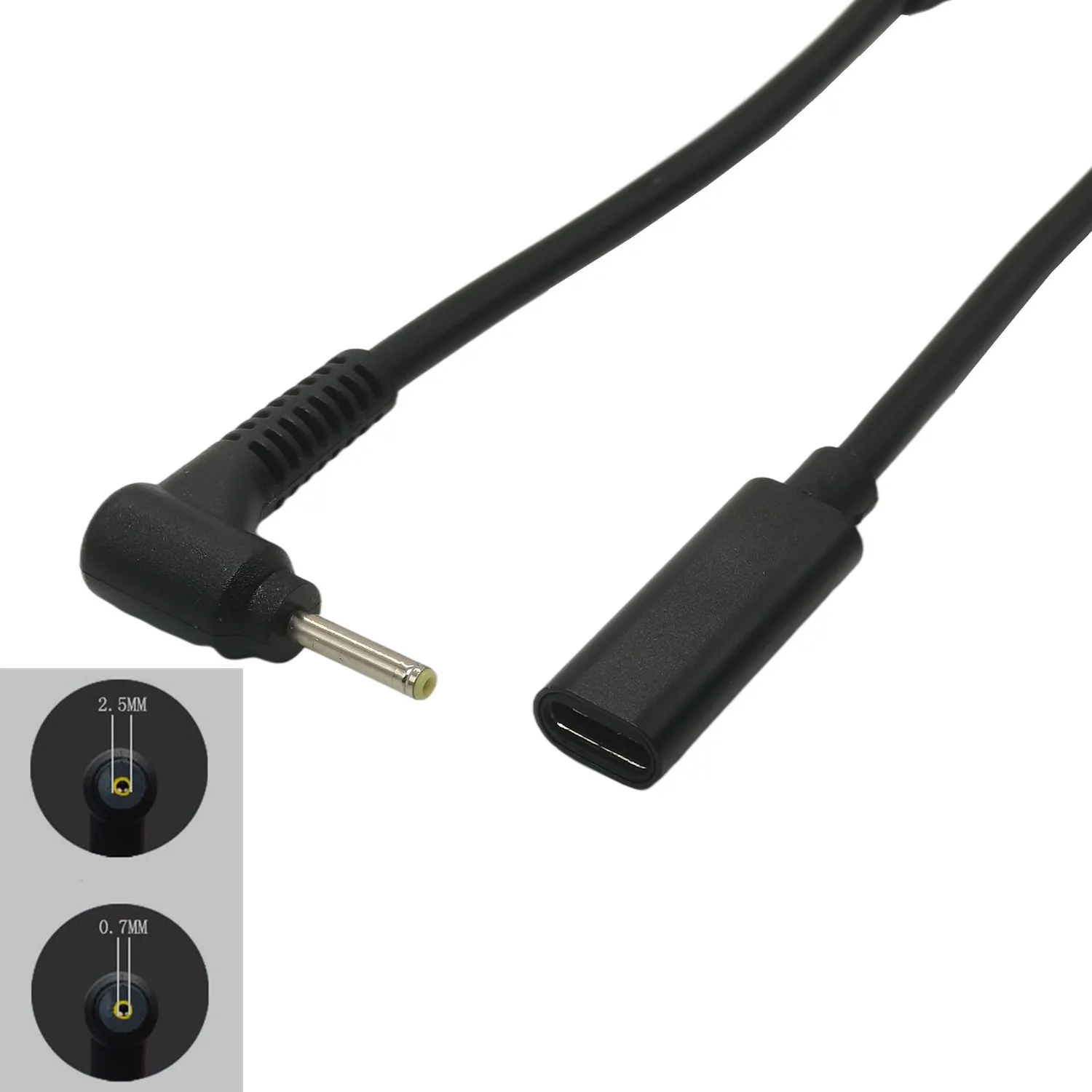 Переходник PD Spoof с гнездом USB Type-C на 2,5x0,7 мм 4,5x3,0 мм 3,5x1,35 мм