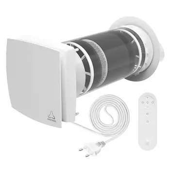 Unidade de Ventilação com Ar Fresco, Controle de Umidade e Volume de Ar de 64 CMH, Ventilação com Recuperação de Calor, Recuperador de Calor de Parede, Ventilação Local 10 best sales Recuperador de ar - №5