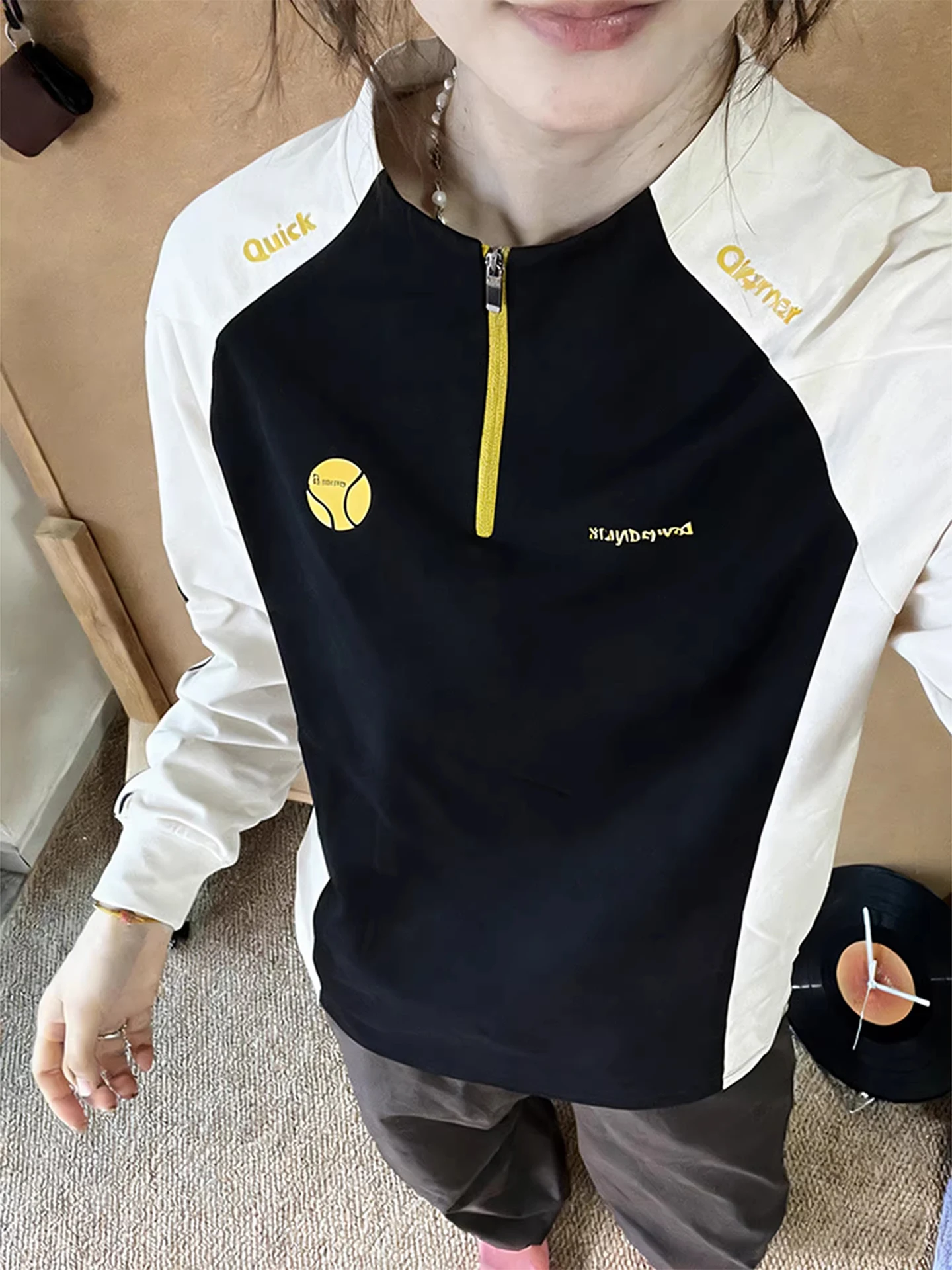 

Мужская толстовка с длинным рукавом на молнии, с воротником-стойкой, в стиле пэчворк, для активного отдыха, велоспорта, весна-осень, американский дизайн с цветовыми блоками