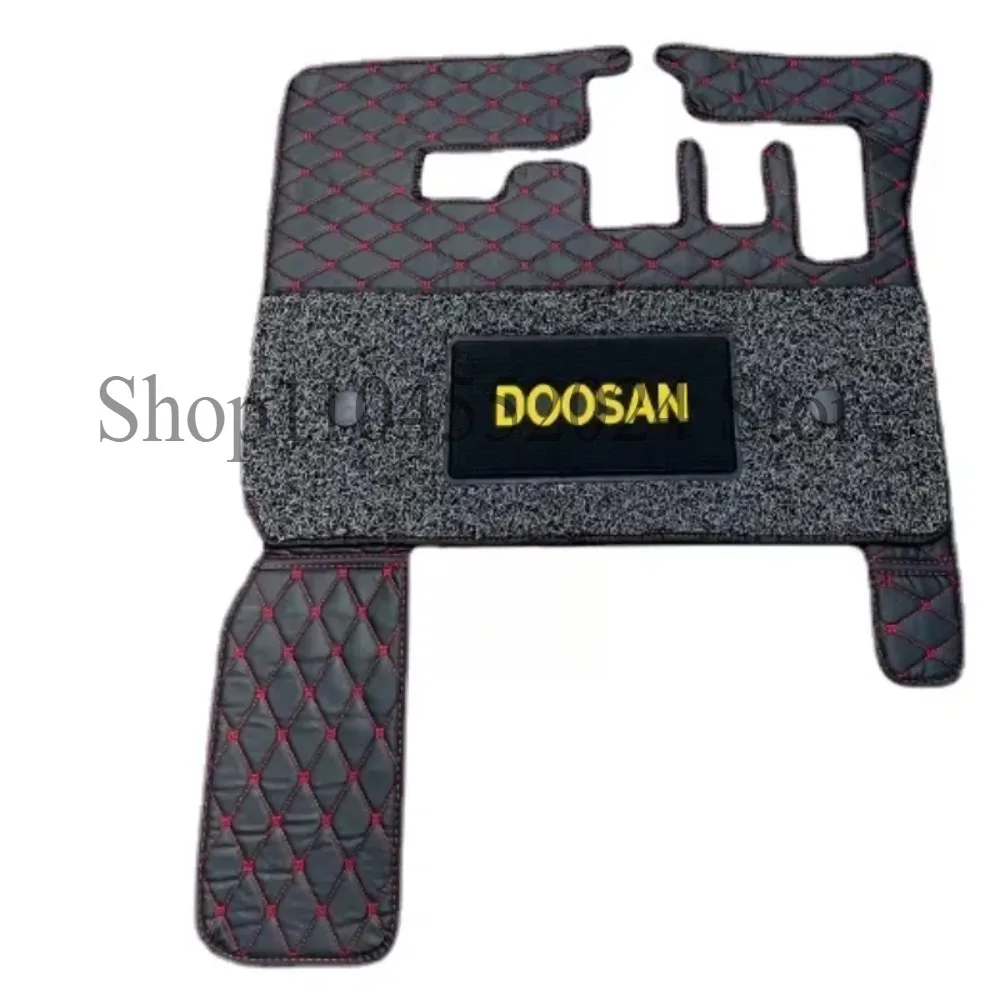 Floor mats For Doosan Wheel excavation Special foot pad DX55/60 /150W /210w-9C-ECO cab carpet silk ring