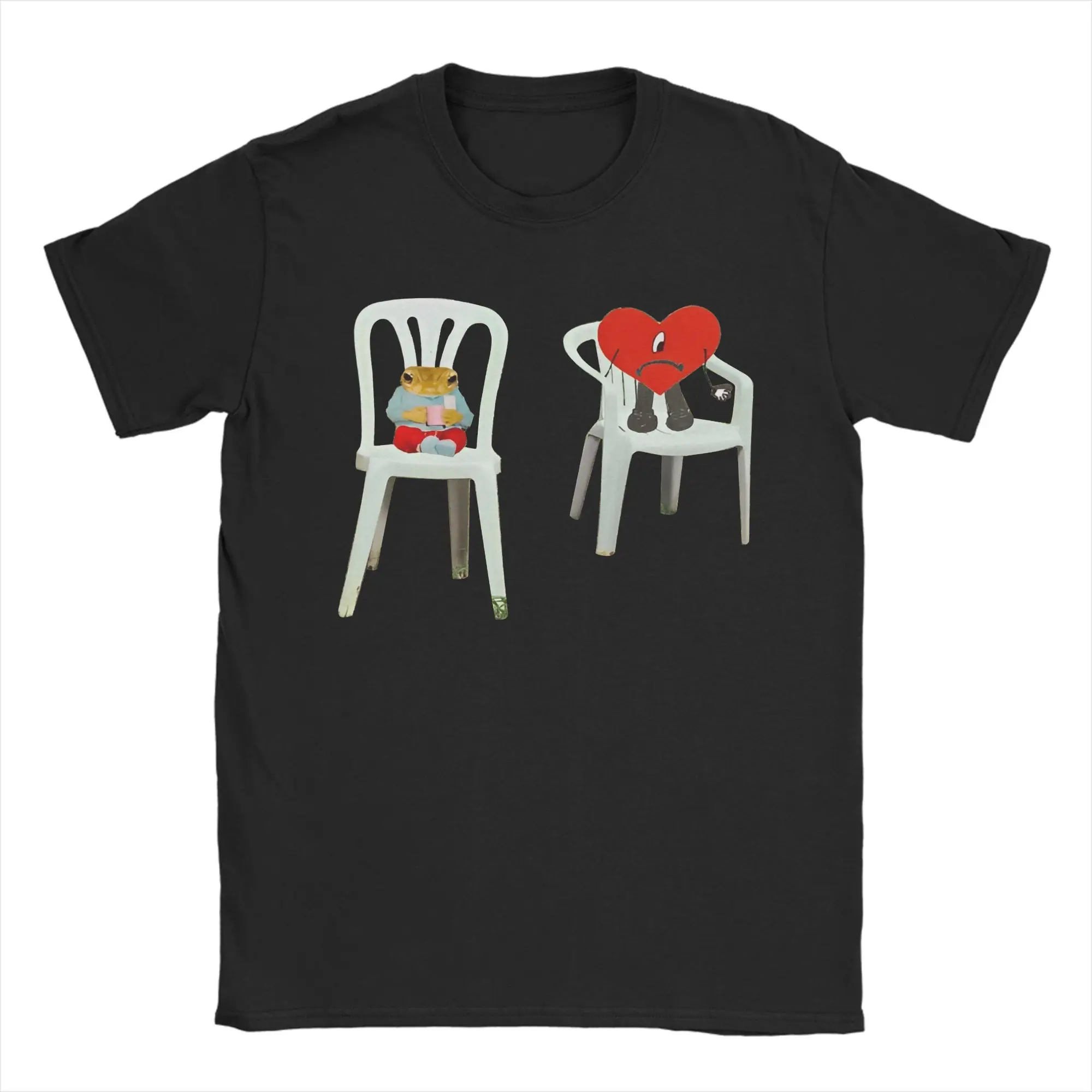 Camiseta divertida con gráfico de Bad Bunny Sapo Concho DTMF, camiseta de algodón unisex de manga corta holgada de Puerto Rico Y2k Hip Hop, nueva camiseta de verano para hombre