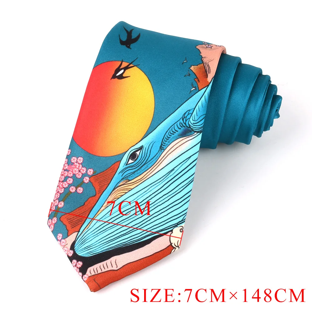 Skinny Print Tie For Men Women Designer Character Printing Neck Tie For Party Formal Bow knot Printed Ties Fashion Necktie Gifts