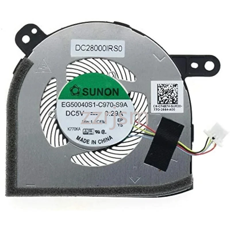 Laptop CPU Cooling Fan for Dell Latitude 5285 5290  07487H 0HFV18... DC28000IRS0