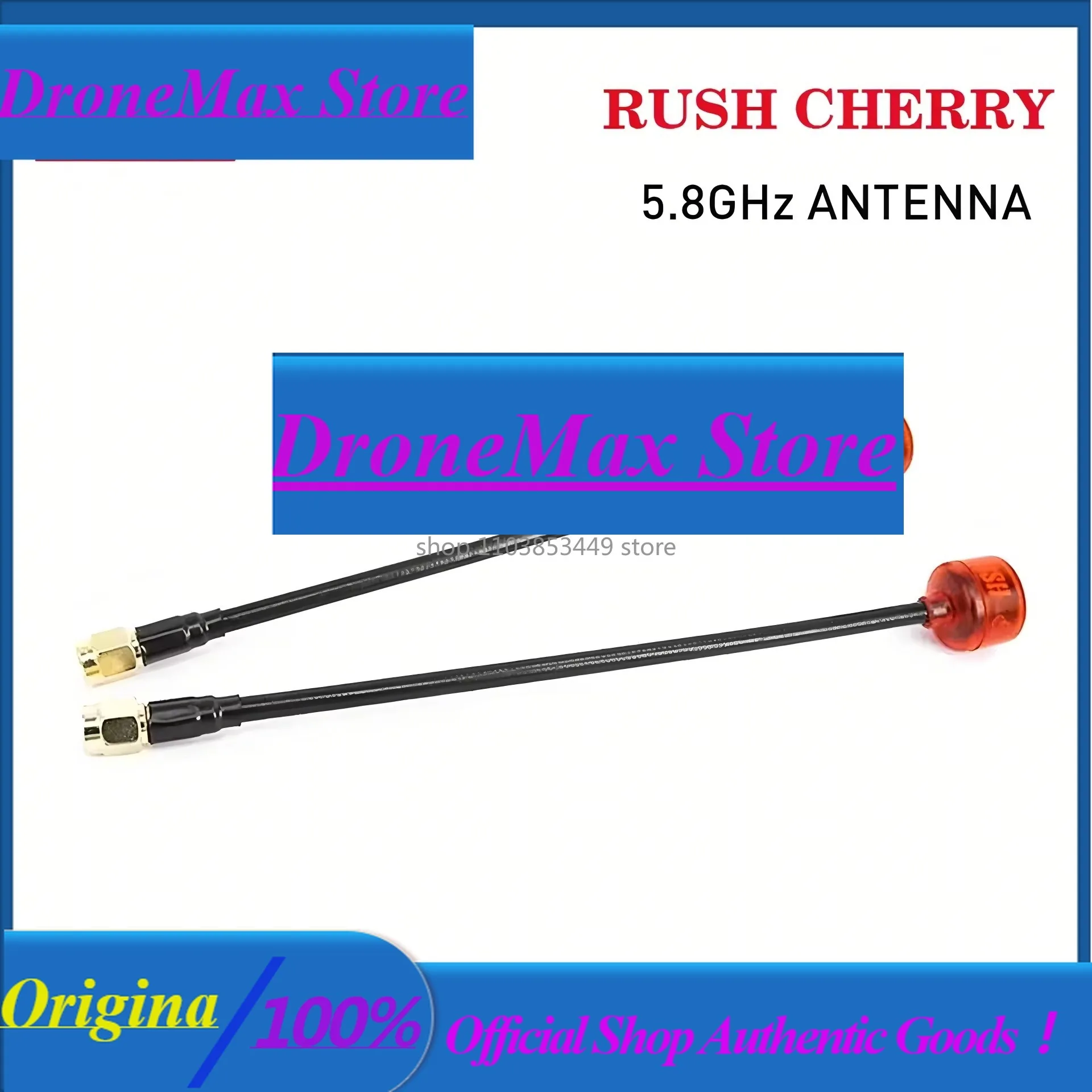 DroMa10PCS SMA-LHCP/RHCP-160mm Rush Cherry FPV 5.8G Antenna Long Range Antenna Connector Adapter Stubby For Racing Drone Goggles