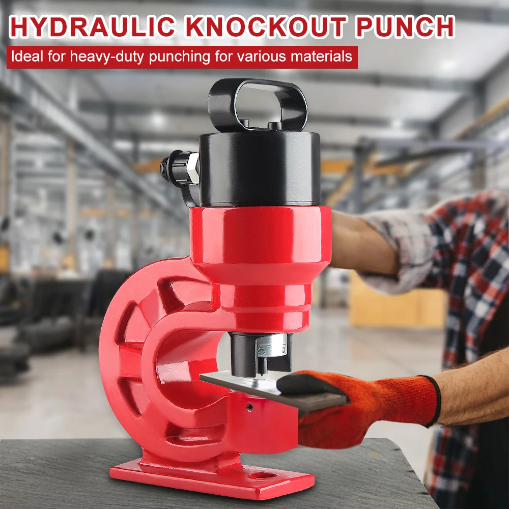 

DOOROOM CH-60 Hydraulic Knockout Punch Tool 31Ton Hole Digger Force Puncher Iron Plate Max 10mm Thickness Hole Drilling Machine