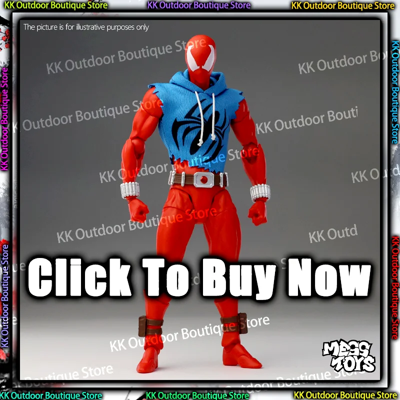 Hot New Mess Toys Scarlet Hero Scarlet Spider Man Messtoys Spiderman Anime Action Figure Figurine Statua Modello Regali Giocattoli per bambini