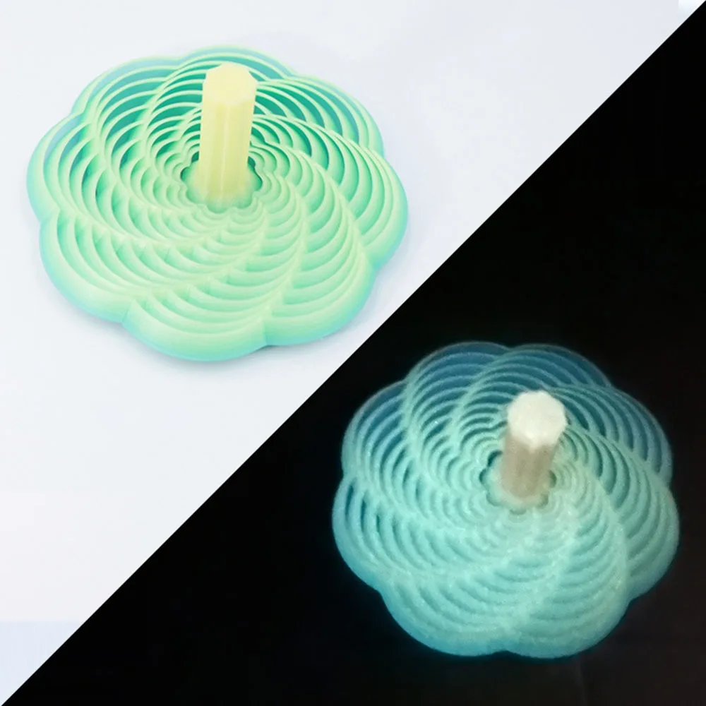 PLA Expanded Sensory Fidget Star 3D Printed Whirling Spiral Fractal Fidget Hexagon Stress Relief with Handles Fidget Toy