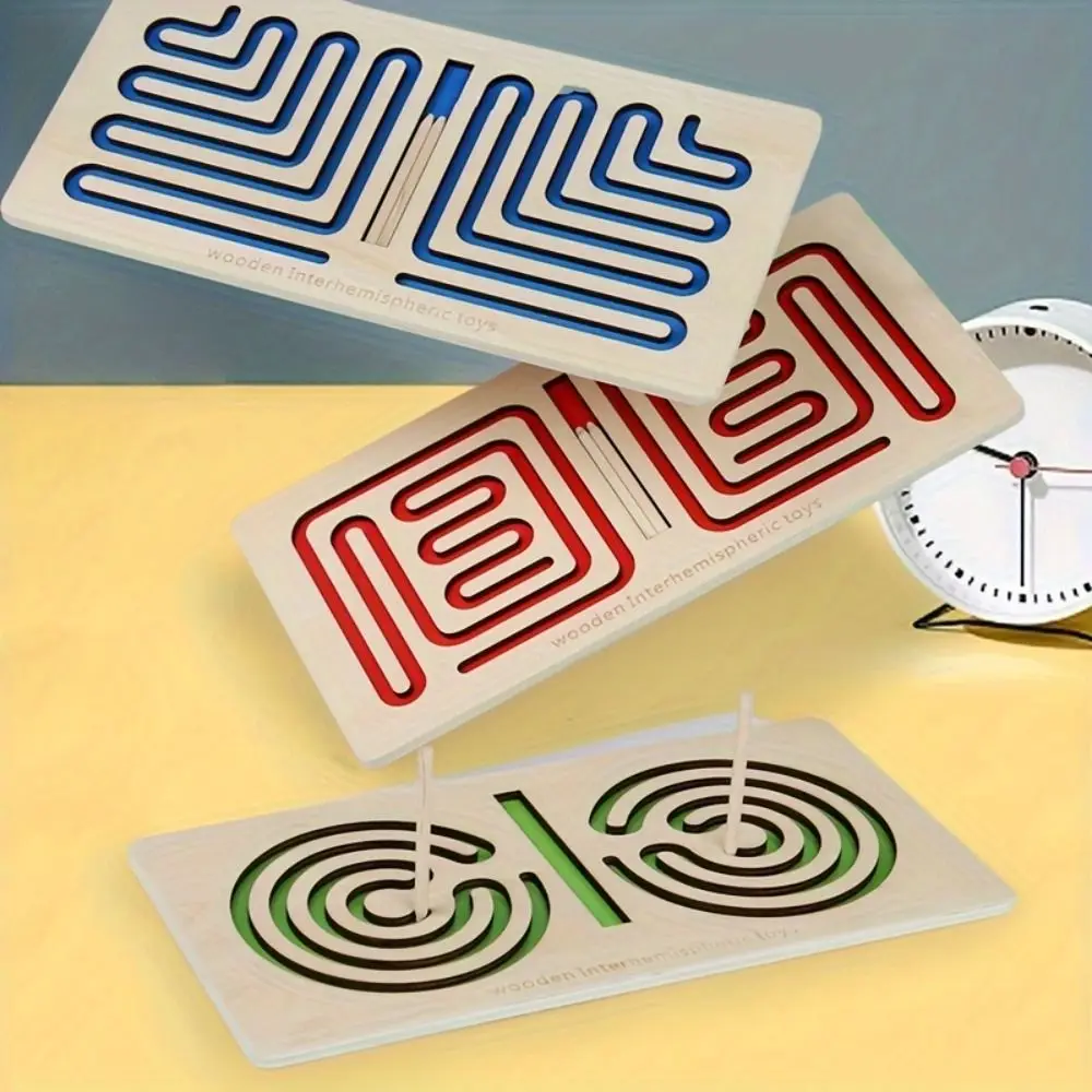 Flugbahnsteuerung Links Rechts Gehirn Puzzle Stift Bewegung Hand Gehirn Koordination Gehirn Training Spielzeug Fokus Training