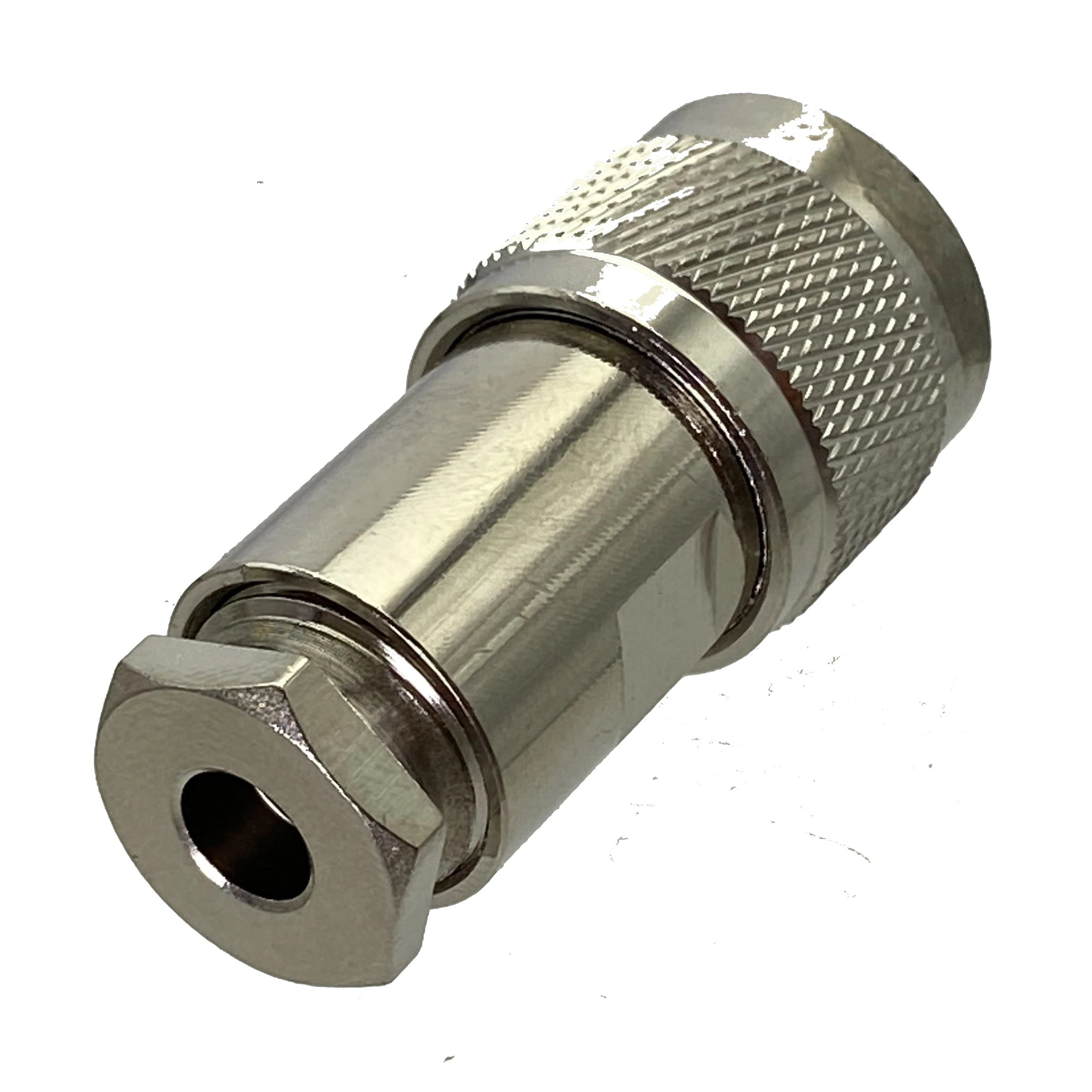 1pcs Connector N Male Plug Clamp RG58 RG142 LMR195 RG400 RF Coaxial Adapter Wire Terminals Straight New Brass