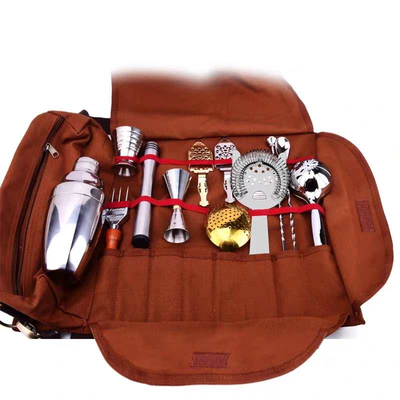 

Bar Tool Bag Bartender Tool Kit Cocktail Shaker Wine Set Bar Bet