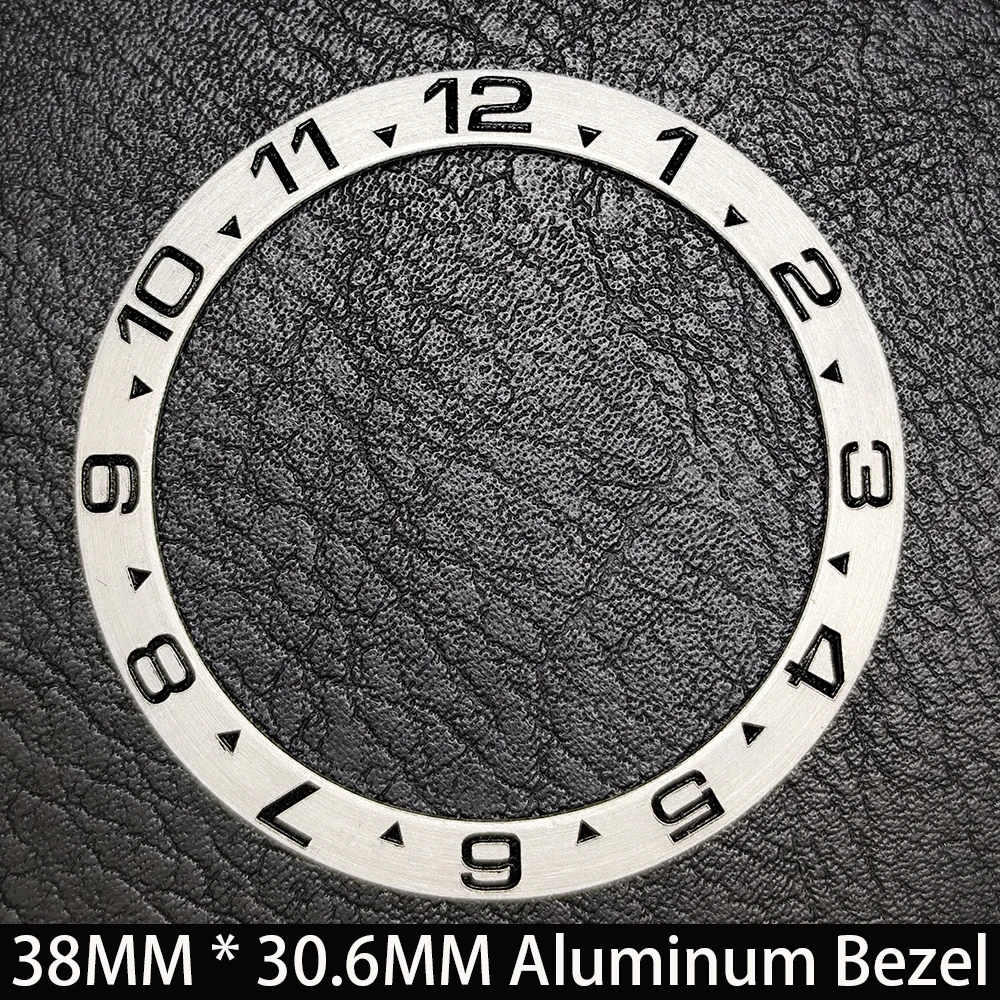 Schräge 38mm * 30,6mm Keramik/Aluminium Blau Leuchtende Lünette GMT und Taucheruhr-Einsatz Passend für 40mm Uhrengehäuse Ersatz-Uhrenteil – Detail 9