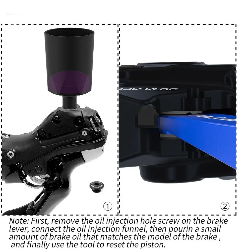 

Профессиональные инструменты для сброса тормозного поршня с 3D-печатью, универсальные компактные инструменты для велосипедных тормозов, втягивающий ключ для гидравлического тормоза
