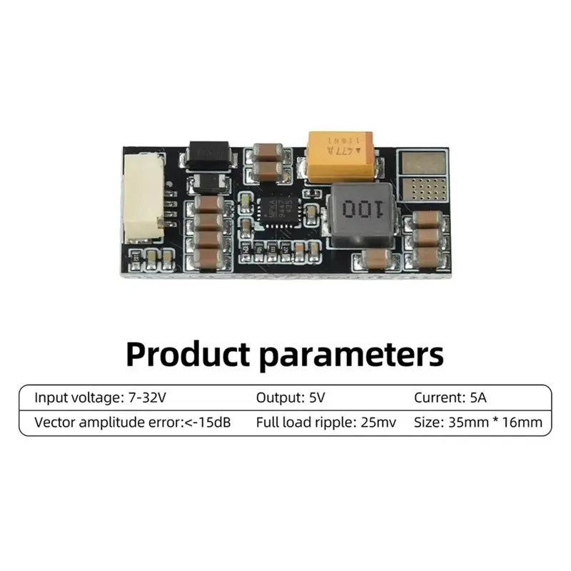 B23B DC 7-32V To DC 5V Wide Voltage Input Buck Converter Step-Down Module 5A High Current Low Ripple Power Supply