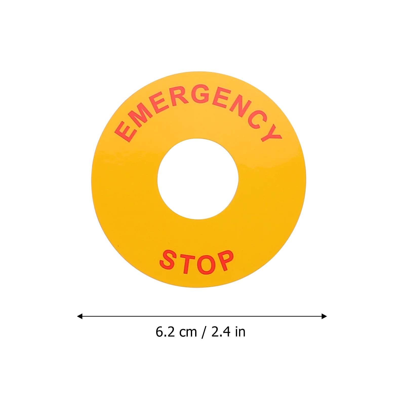 8 Pcs Emergency Stop Warning Equipment Decal Labels Sticker Sign Caution Stickers Decals Indicator USB Car